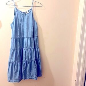 Japna Chambray Tiered Dress size large
